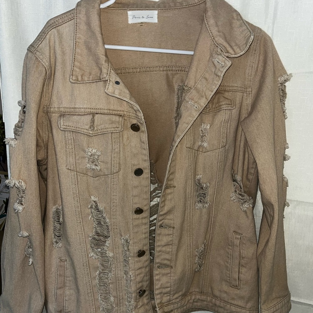 Oversized denim jacket